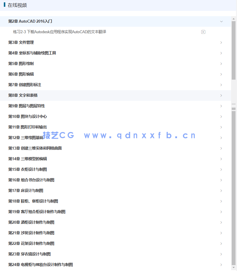 中文版AutoCAD 2016家具设计从入门到精通(图18)