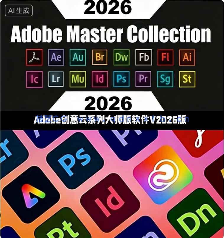 Adobe 2026创意云系列大师版软件V1版(图1)