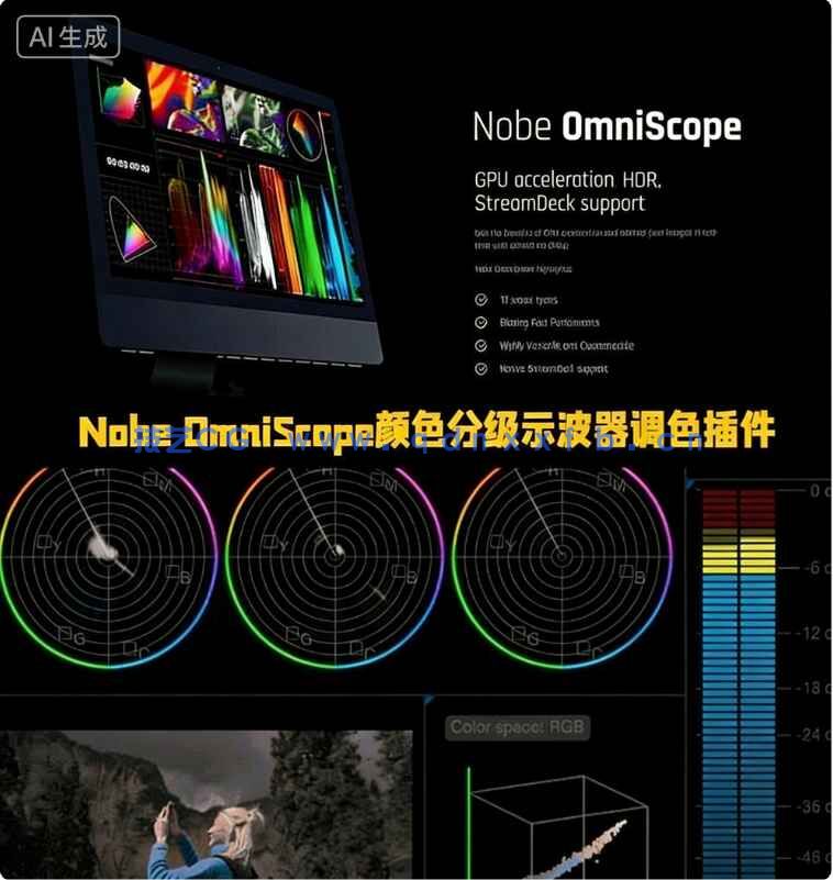 Nobe OmniScope颜色分级示波器调色软件V1.11.34版(图1)