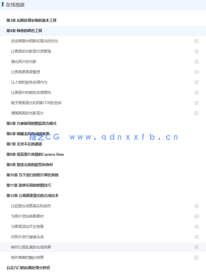 Photoshop人像摄影后期处理技法100问(图1)