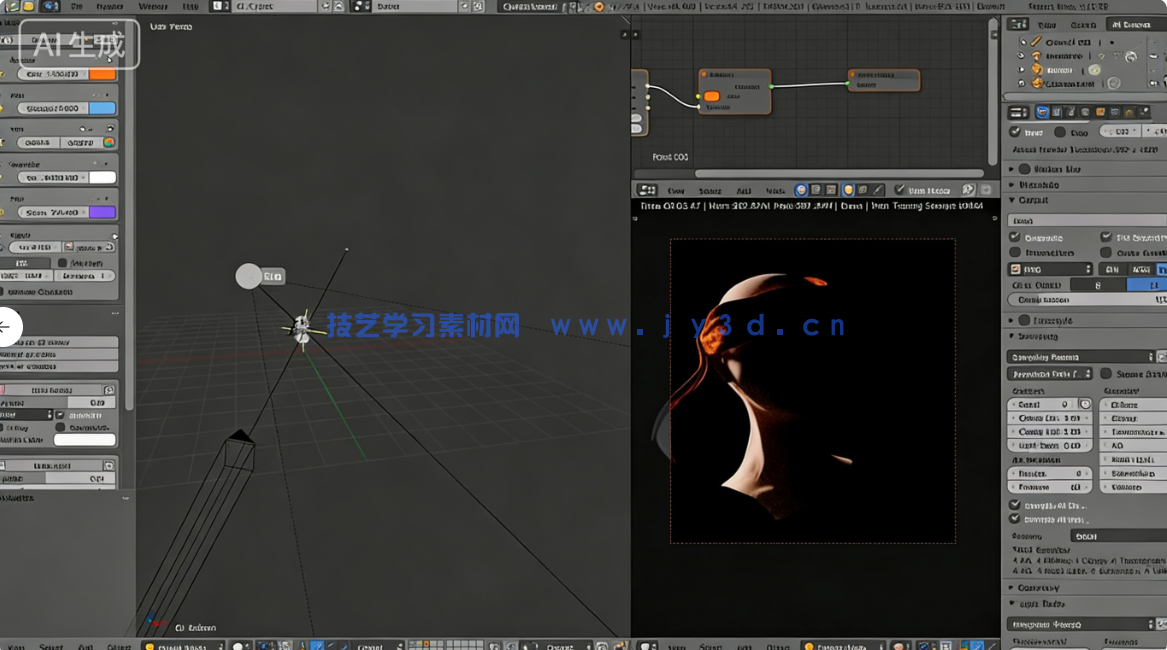 Gaffer灯光与HDRI环境光高效管理blender插件V3.2.10版(图4) Gaffer灯光与HDRI环境光高效管理blender插件V3.2.10版(图4)