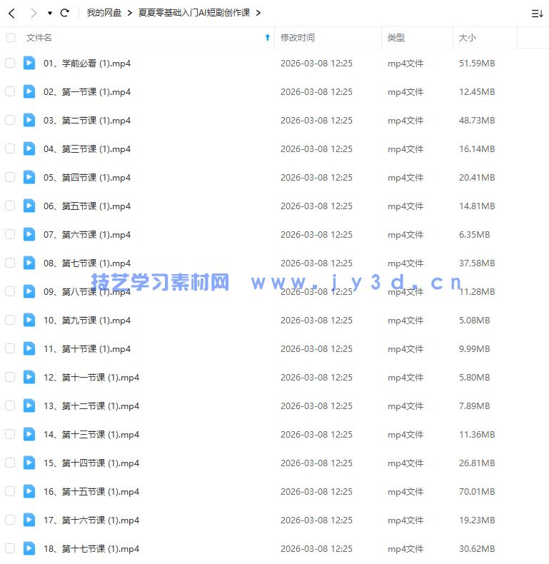 夏夏零基础入门ai短剧创作课2025年(图1)