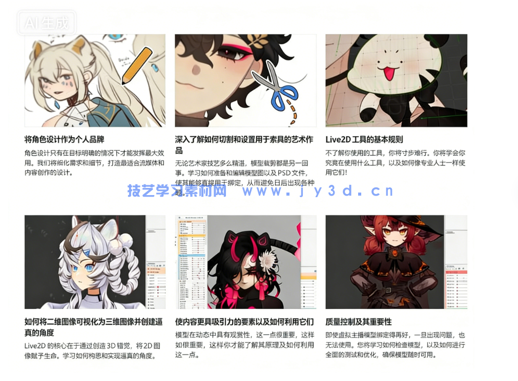 【中文字幕】VTuber虚拟主播角色模型全流程创作指南视频教程(图6) 【中文字幕】VTuber虚拟主播角色模型全流程创作指南视频教程(图6)