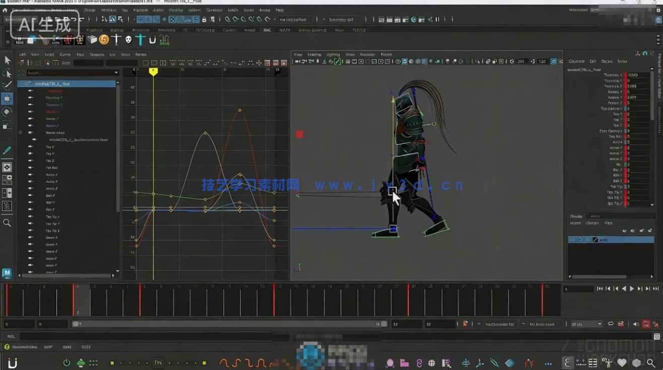 【中文字幕】Maya游戏角色动画基础核心技术训练视频教程(图3)