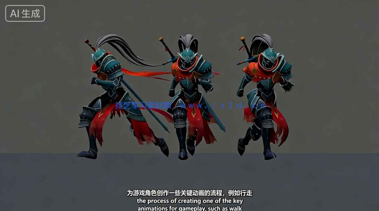 【中文字幕】Maya游戏角色动画基础核心技术训练视频教程(图1)