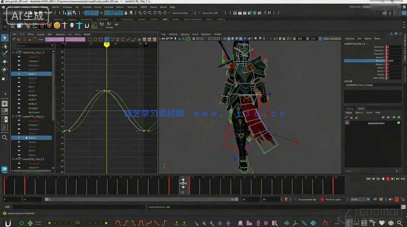 【中文字幕】Maya游戏角色动画基础核心技术训练视频教程(图5)