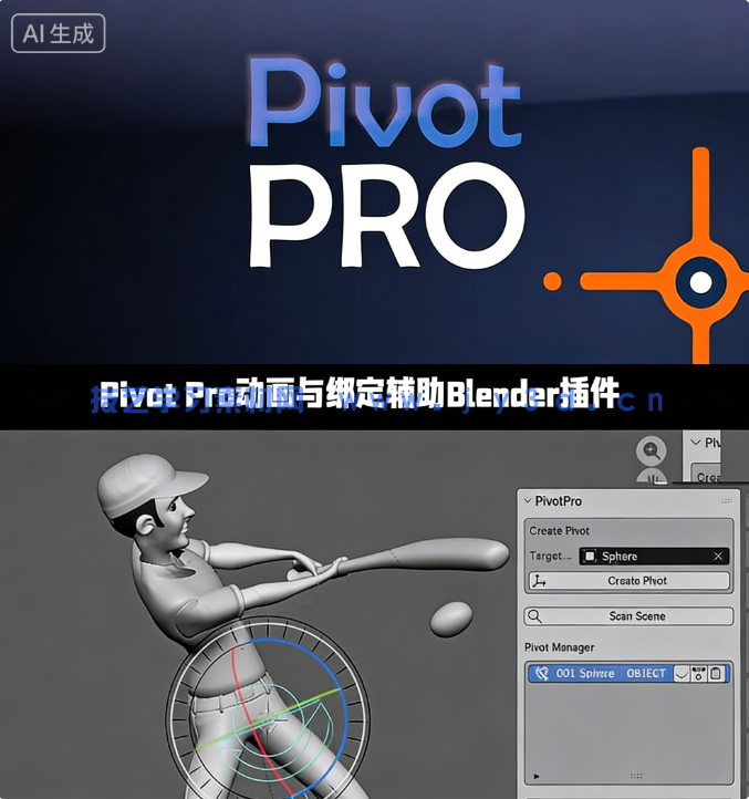 Pivot Pro动画与绑定辅助Blender插件V0.1.0版(图1)