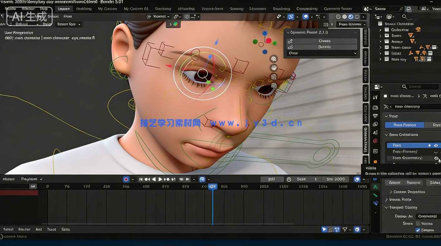 【中文字幕】Blender 3D动画短片完整项目制作全流程视频教程(图2)