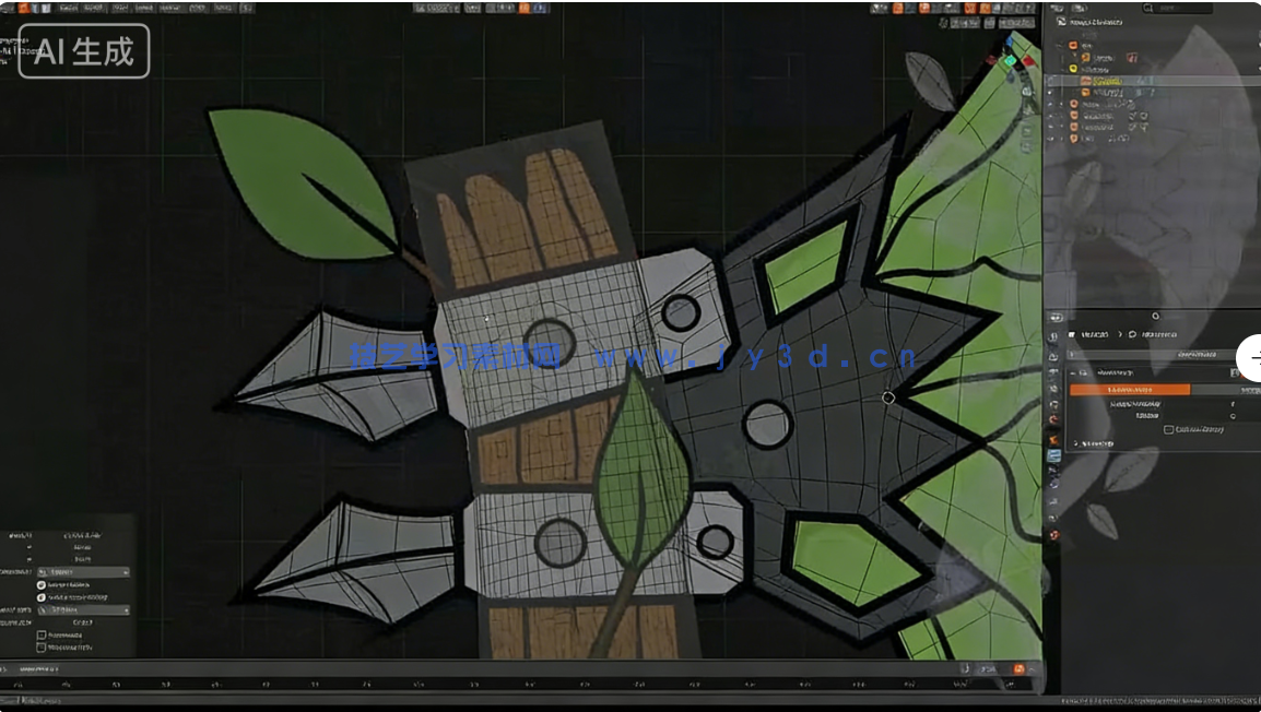 【中文字幕】Blender游戏战斧从概念设计到最终成品全流程制作视(图4)