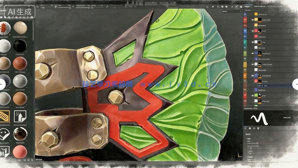 【中文字幕】Blender游戏战斧从概念设计到最终成品全流程制作视(图7)