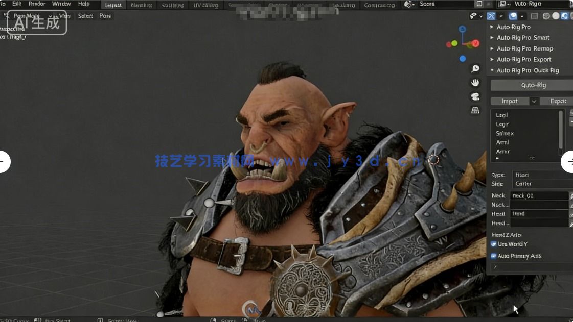 Auto-Rig Pro游戏角色骨骼自动化Blender插件3.77.33版 附AI资料(图3)