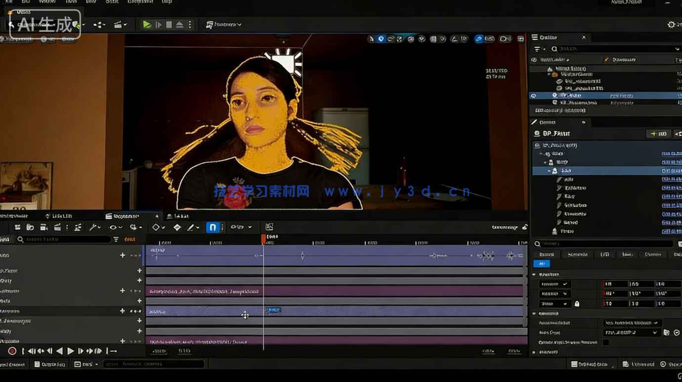 【中文字幕】UE5与MetaHuman电影级角色动作捕捉动画短片制作视频教程(图9) 【中文字幕】UE5与MetaHuman电影级角色动作捕捉动画短片制作视频教程(图9)