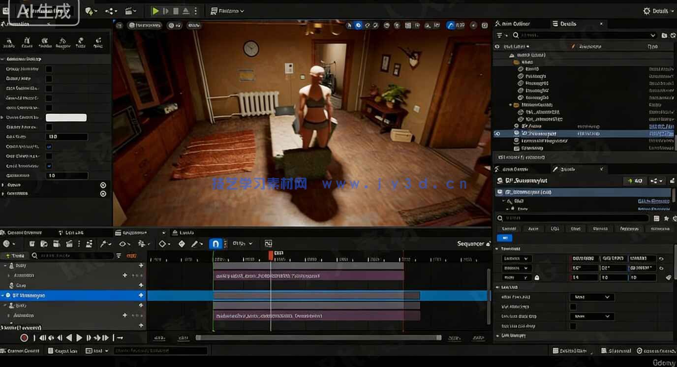 【中文字幕】UE5与MetaHuman电影级角色动作捕捉动画短片制作视频教程(图8) 【中文字幕】UE5与MetaHuman电影级角色动作捕捉动画短片制作视频教程(图8)