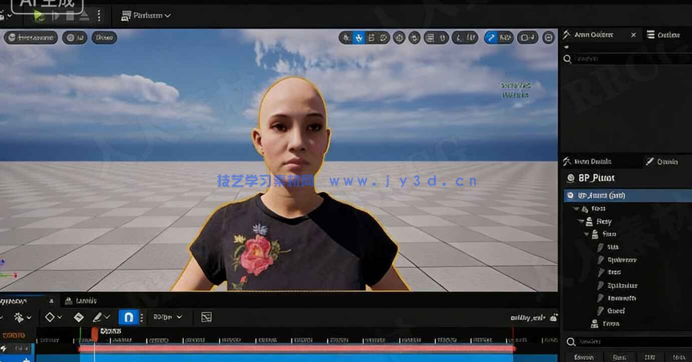 【中文字幕】UE5与MetaHuman电影级角色动作捕捉动画短片制作视频教程(图10) 【中文字幕】UE5与MetaHuman电影级角色动作捕捉动画短片制作视频教程(图10)