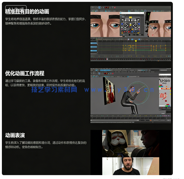《双城之战》大师讲解角色面部表情动画叙事技术视频(图4) 《双城之战》大师讲解角色面部表情动画叙事技术视频(图4)