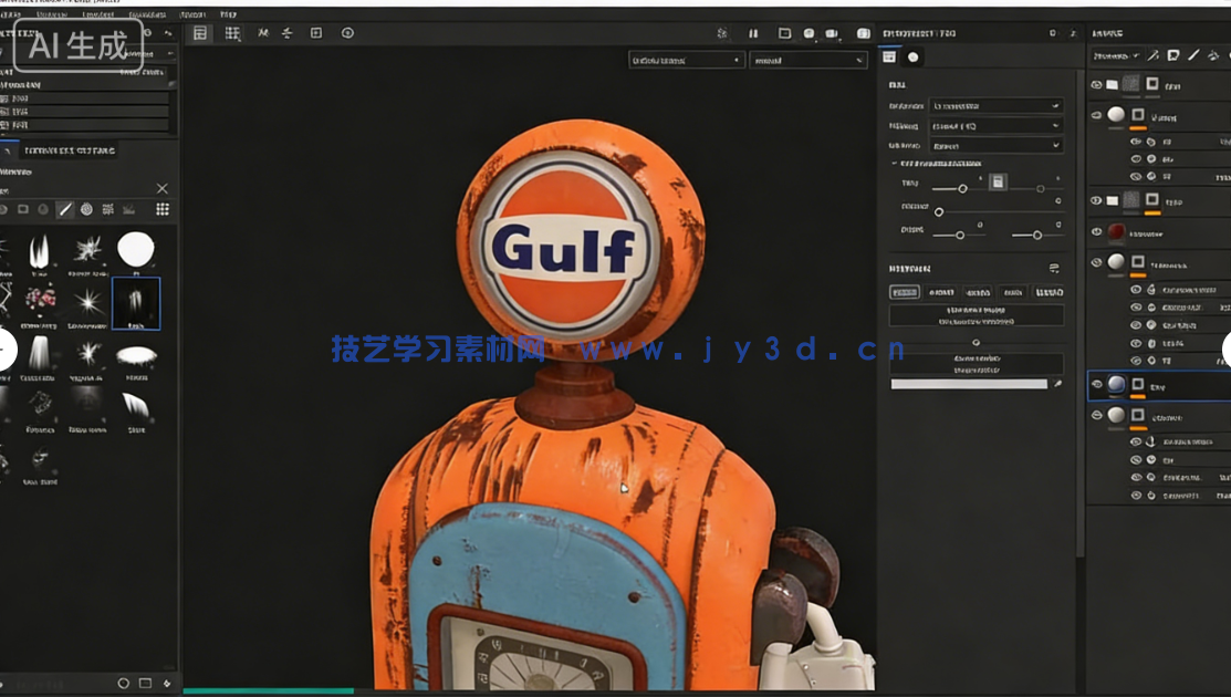Substance 3D Painter影视级场景材质制作全流程视频(图3) Substance 3D Painter影视级场景材质制作全流程视频(图2)