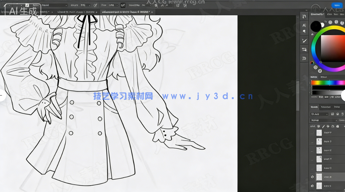 动漫角色服装设计绘画训练视频教程(图2) 动漫角色服装设计绘画训练视频教程(图2)