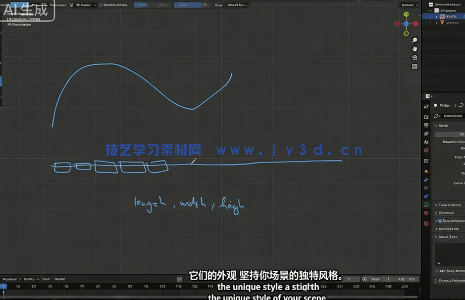Blender几何节点程序化桥梁实例制作视频教程(图5)