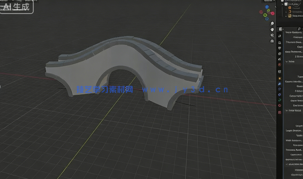 Blender几何节点程序化桥梁实例制作视频教程(图7)