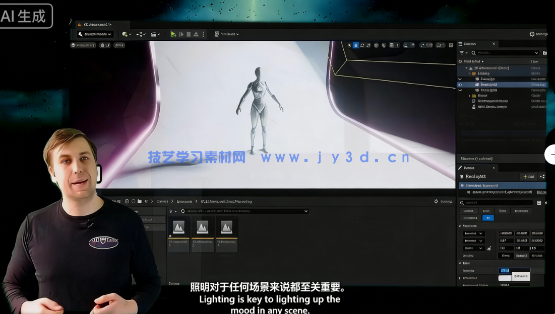 UE5沉浸式游戏场景设计实战训练视频教程(图9)