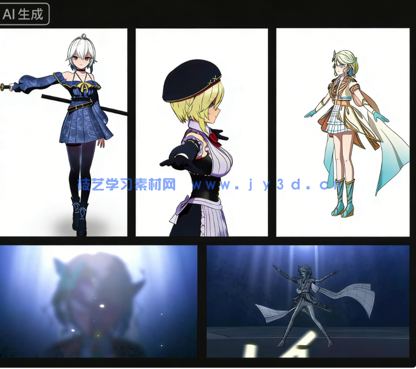 Blender卡通渲染角色从建模到后期实战全流程视频教(图1)