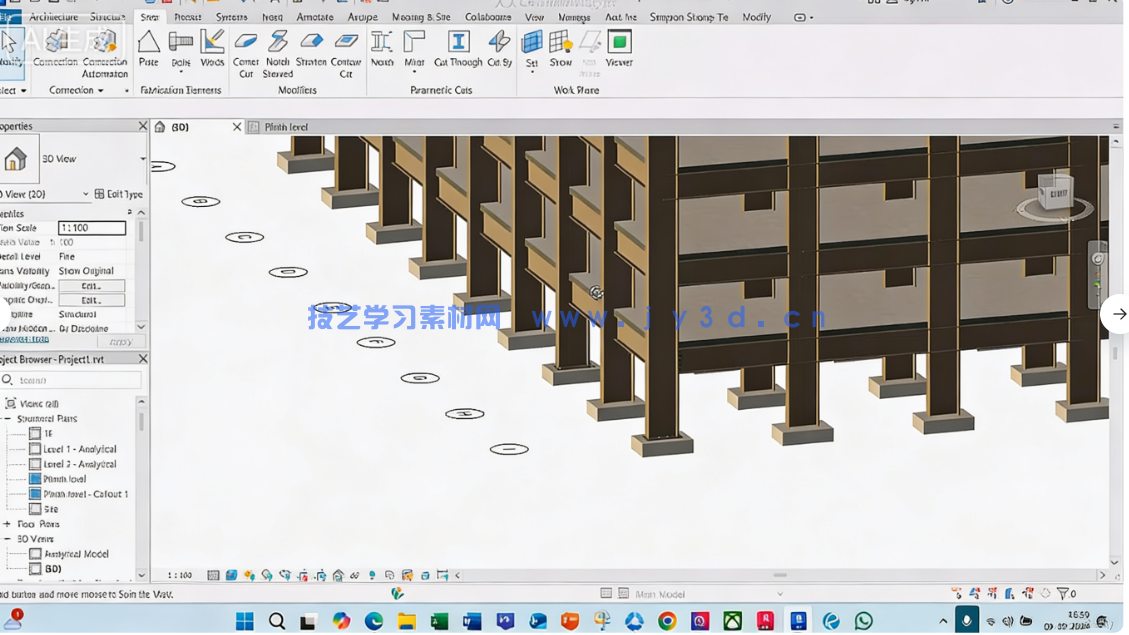 Revit钢结构和混凝土完整建模技术视频教程(图7)