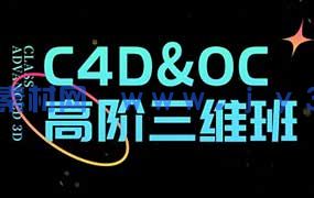 胖雪C4D+OC高阶视觉三维班（高清画质带素材）