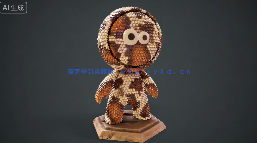 毛发蛇皮羽毛龙鳞Substance材质素材合集(图4)