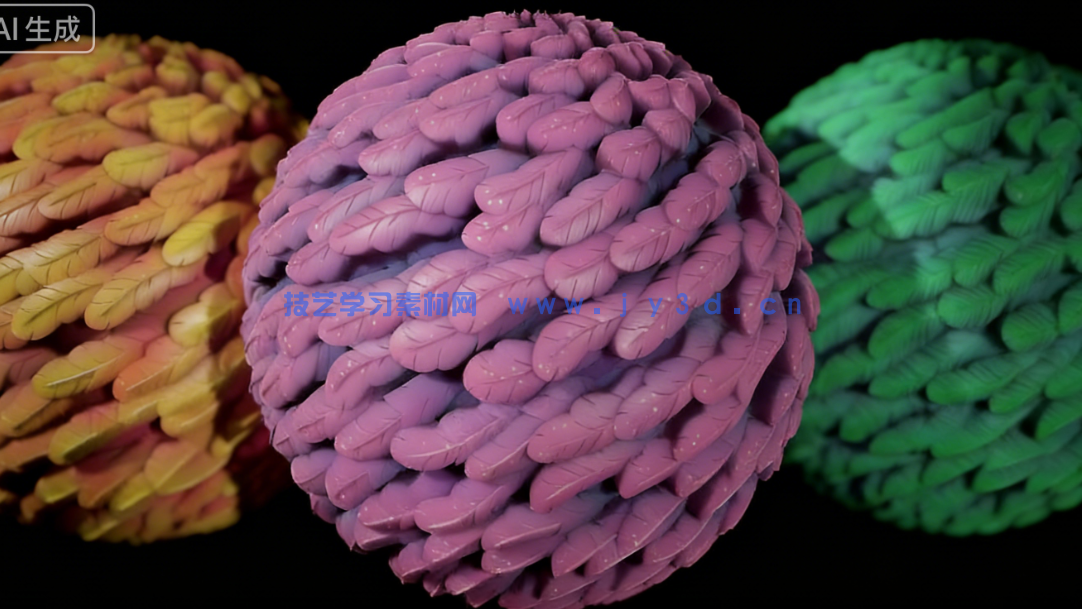 毛发蛇皮羽毛龙鳞Substance材质素材合集(图9)