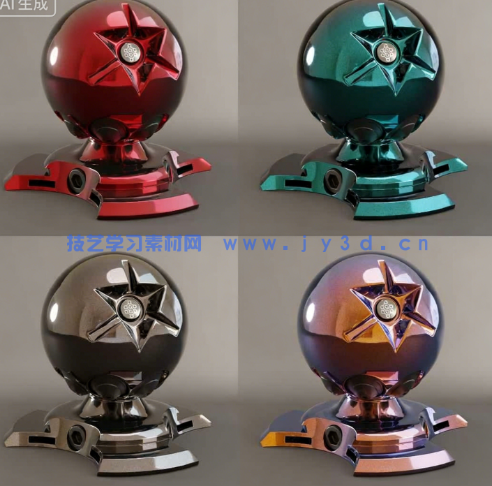 Sanctus Library程序性材质Blender插件V3.3.3版 附材质库(图4)