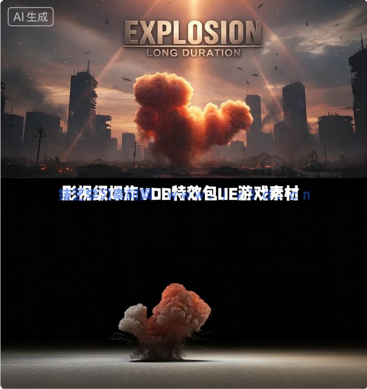 影视级爆炸VDB特效包UE游戏素材(图1)