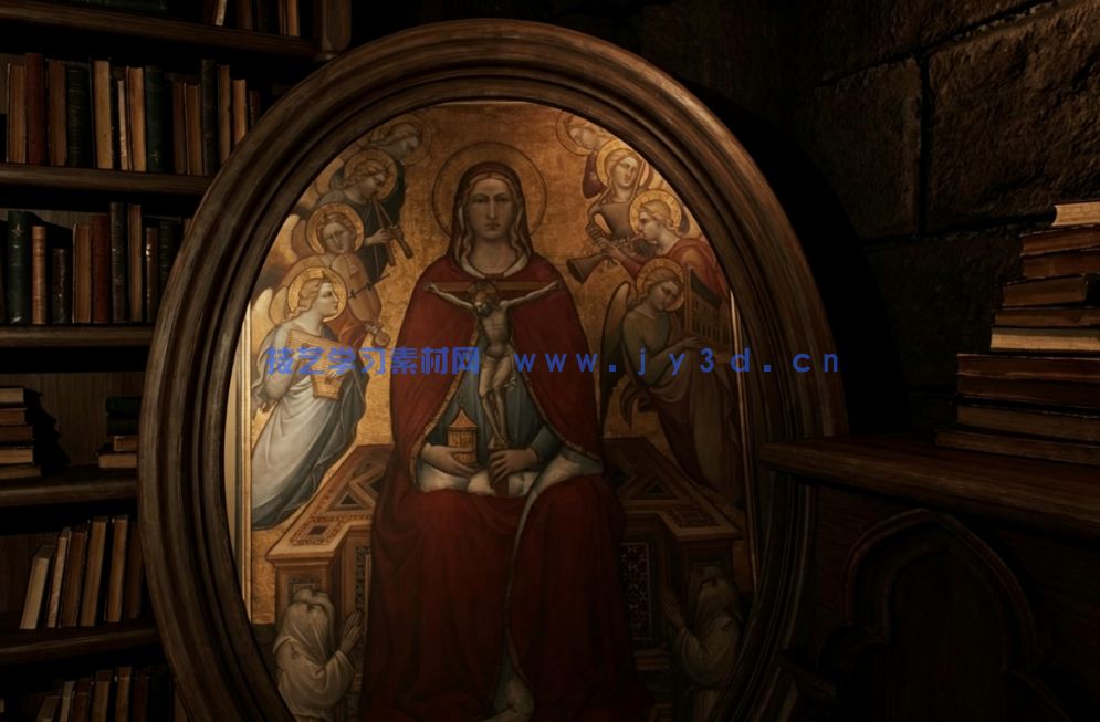 哥特式大教堂建筑内部环境场景UE游戏素材(图4)