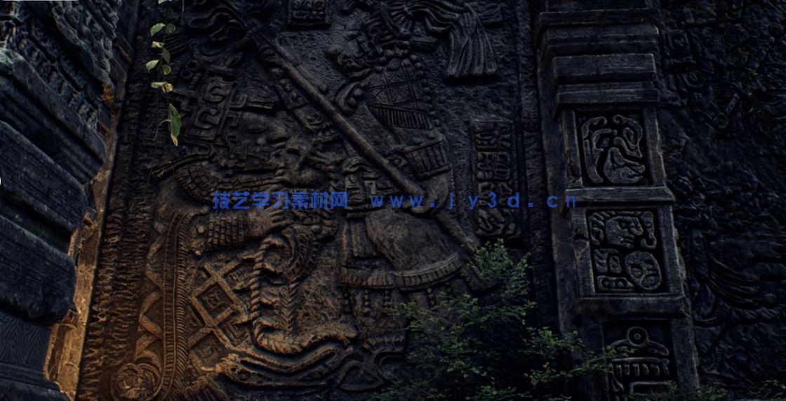 远古洞穴古代神庙玛雅废墟阿兹特克洞穴系统环境场景UE游戏素(图2)