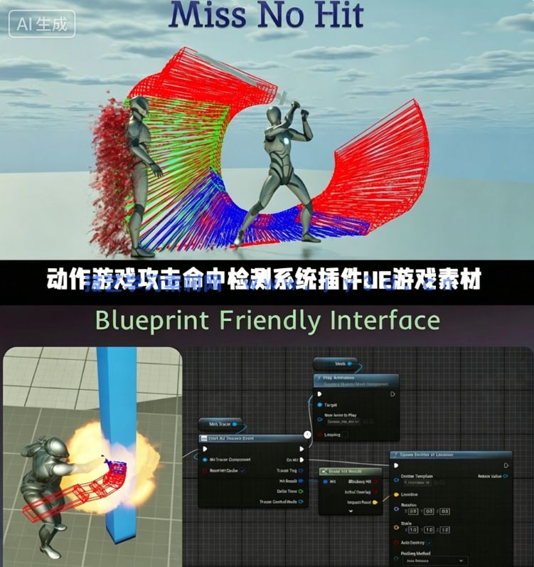 动作游戏攻击命中检测系统插件UE游戏素材(图1)