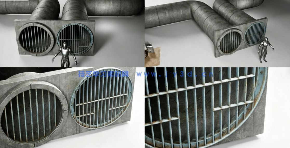 下水道地下隧道工业走廊环境场景UE游戏素材(图2)