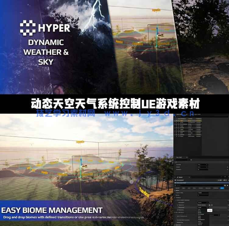 动态天空天气控制系统UE游戏素材(图1)