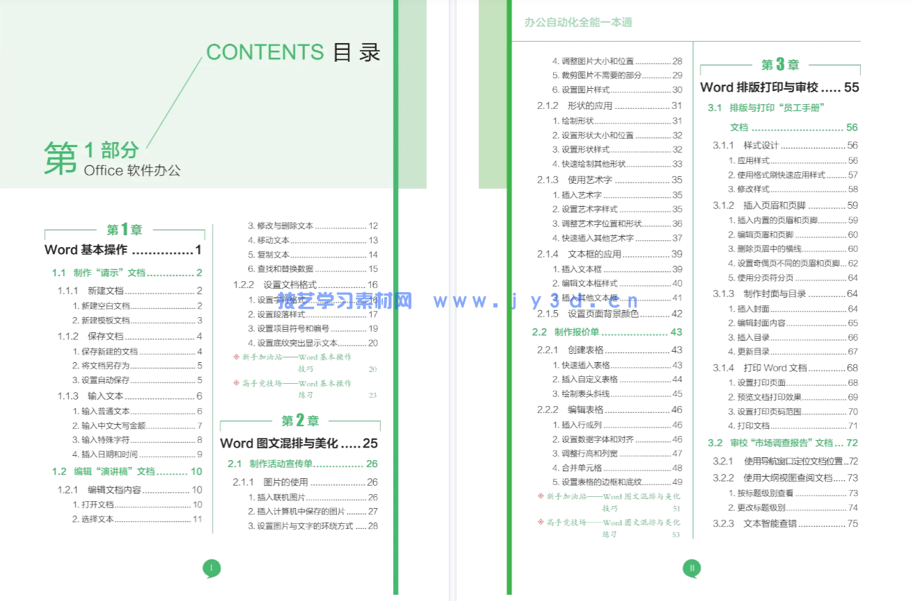 办公自动化全能一本通(图3)
