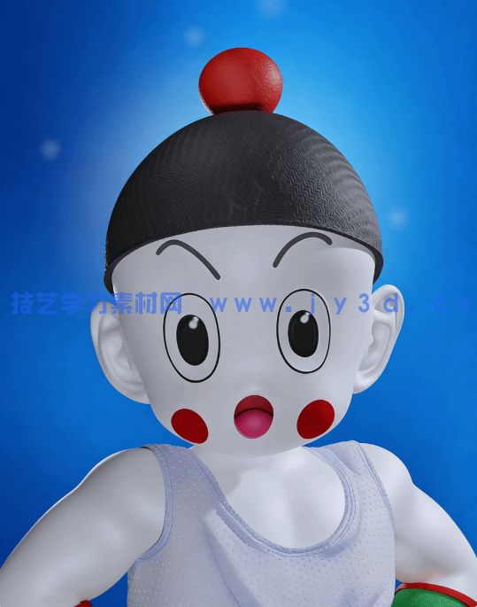 [3D打印人物] 饺子Chaoz《龙珠》动漫角色雕刻手办3D打印模型(图3)