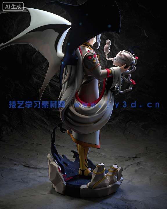 [3D打印人物] 卡俄斯Chaos《哈迪斯》游戏角色雕刻手办3D打印模型(图5)