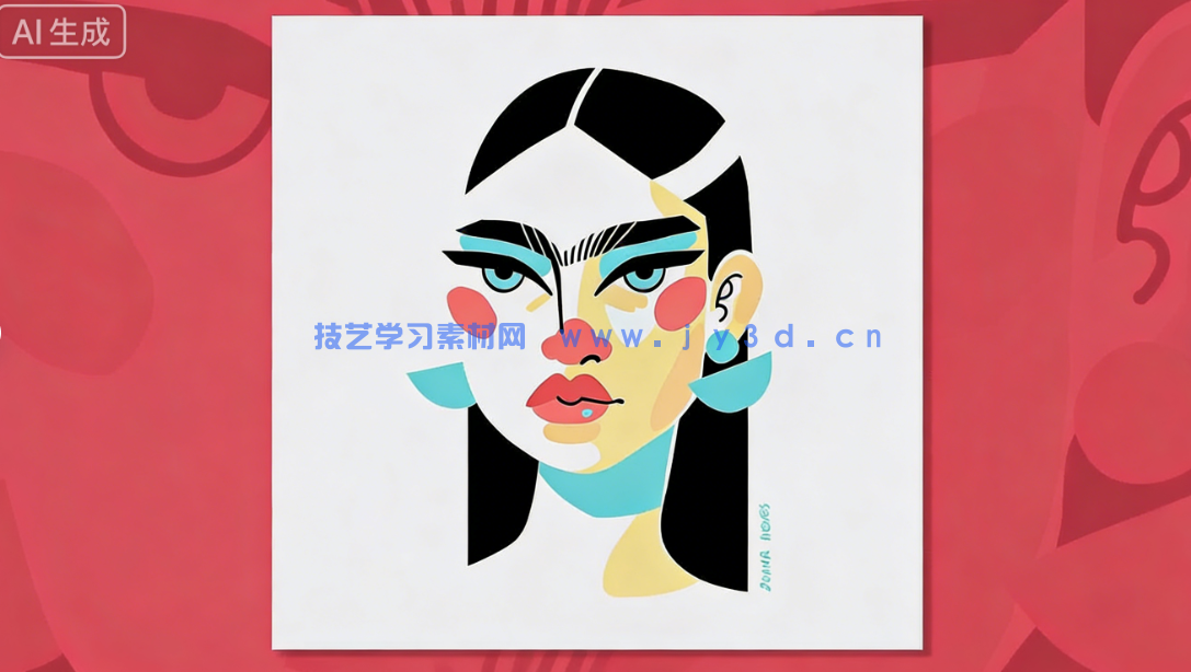 时尚个性女性形象数字插画绘画技术视频教程(图3)