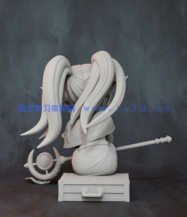 芙莉莲Q版《葬送的芙莉莲》动漫角色雕刻手办3D打印模型(图4)