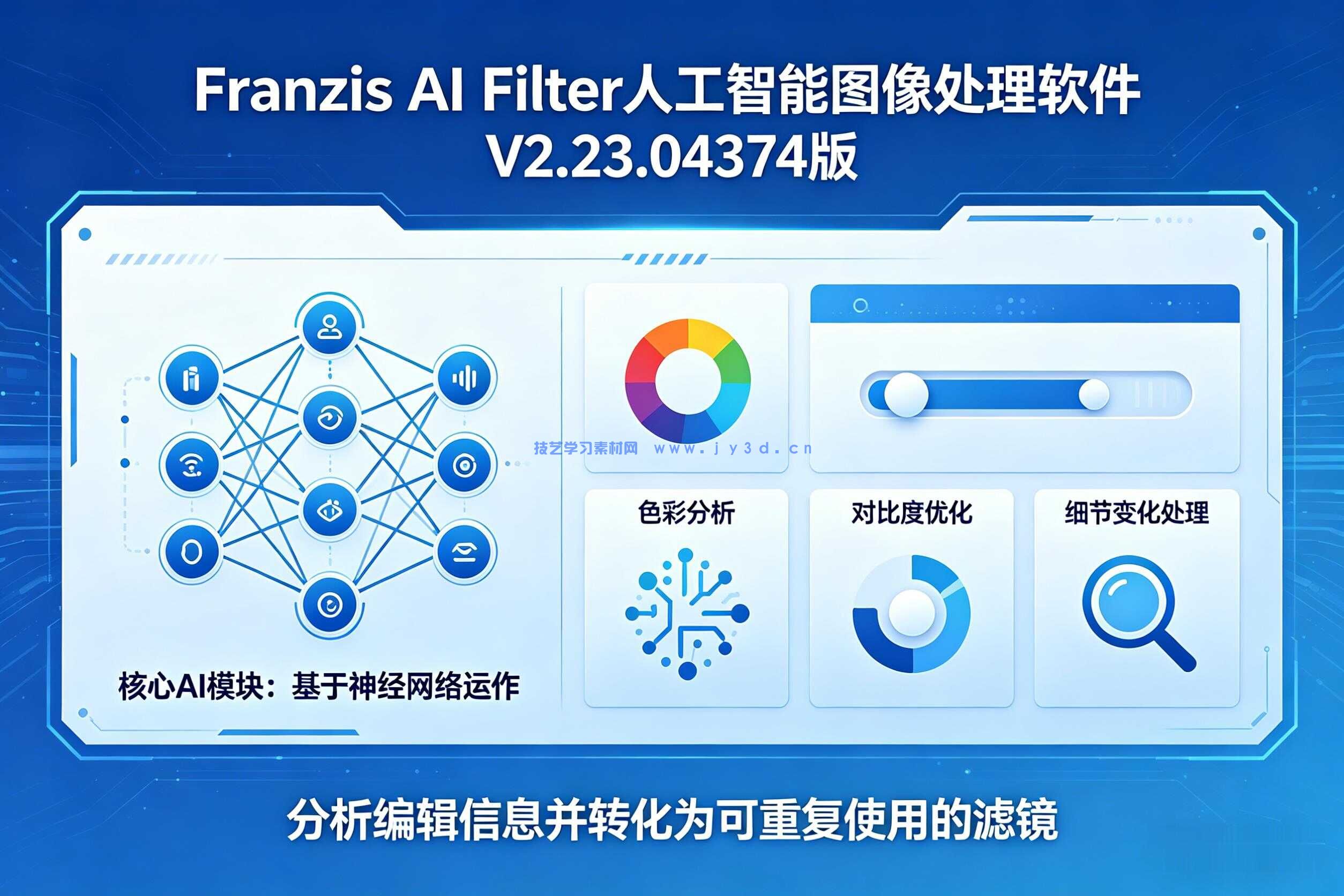  Franzis AI Filter人工智能图像处理软件V2.23.04374版