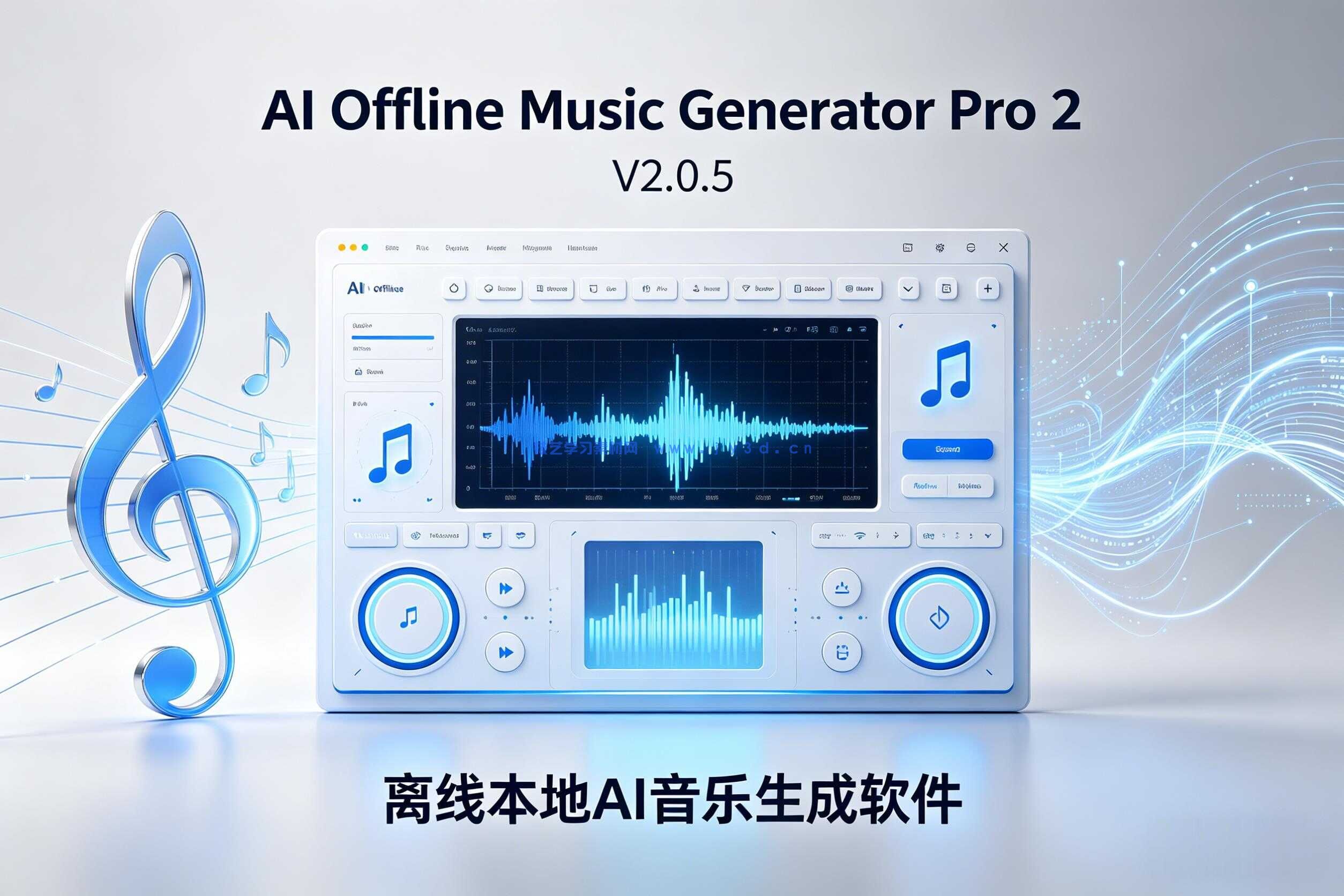 AI Offline Music Generator Pro 2离线本地AI音乐生成软件V2.0.5