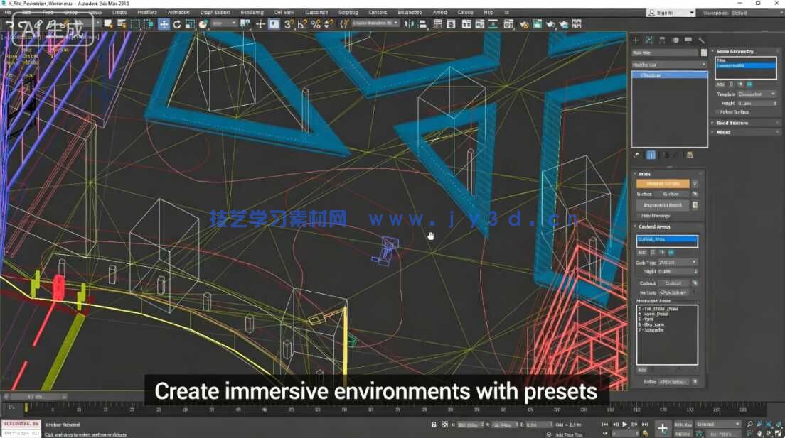 Cityscape Pro城市环境可视化自动布局3dsmax插件V2.1.4学习版(图3)