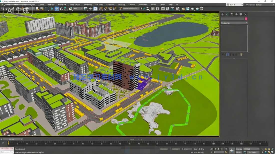Cityscape Pro城市环境可视化自动布局3dsmax插件V2.1.4学习版(图4)