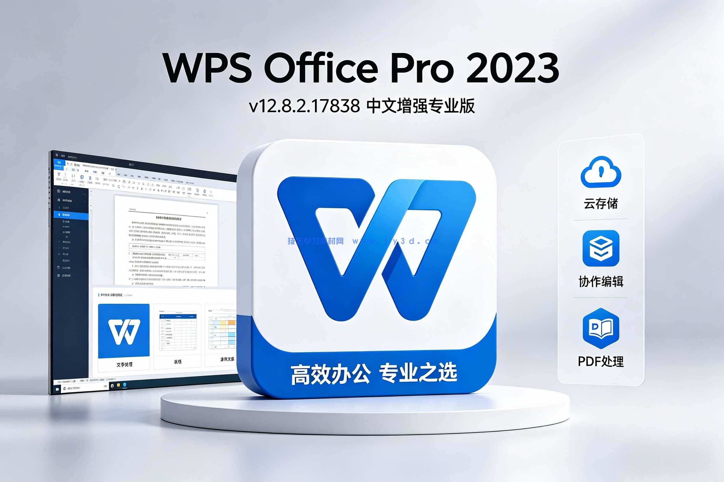 WPS Office Pro 2023 v12.8.2.17838  中文增强专业版