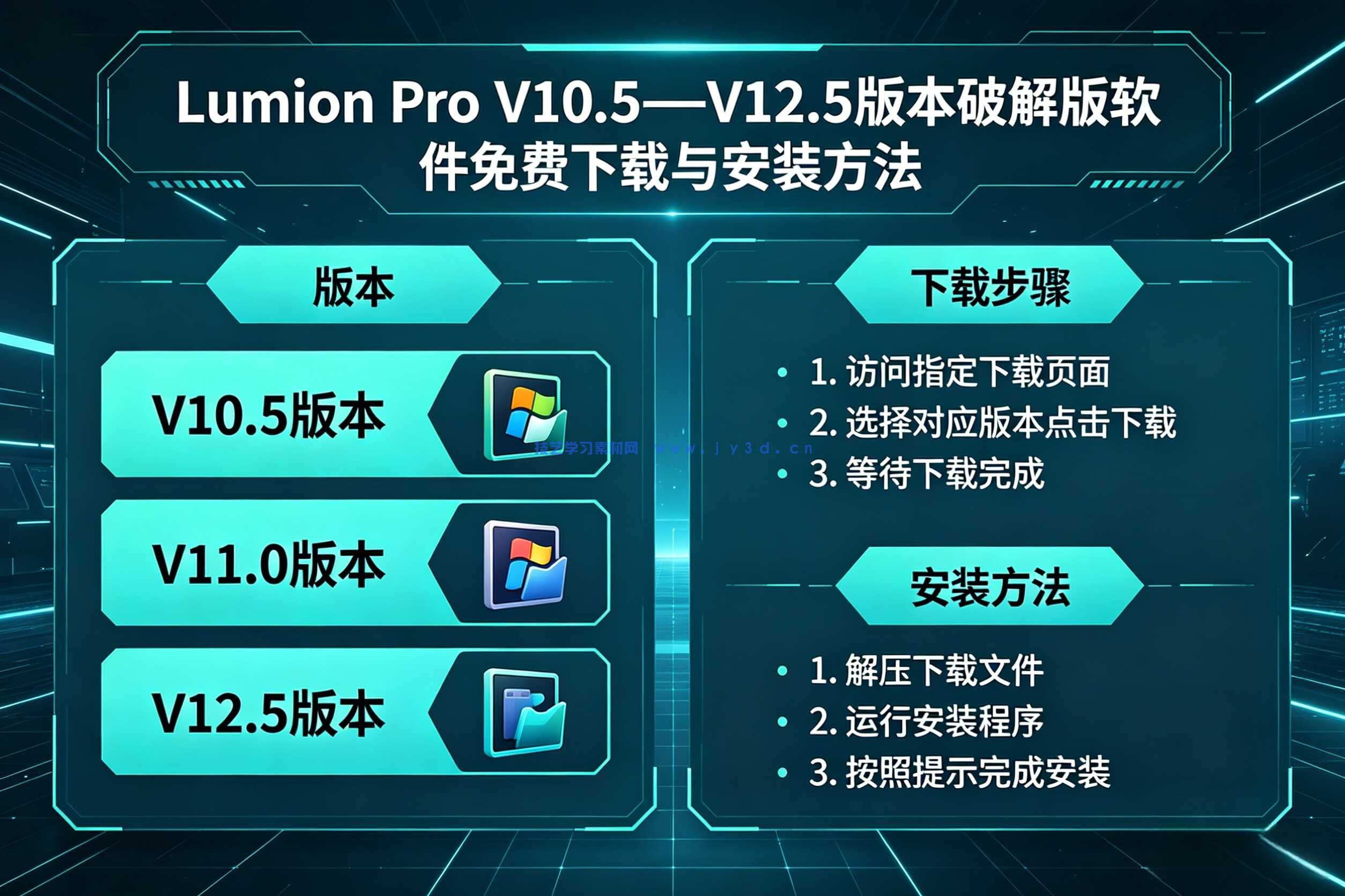 Lumion Pro  包含V10.5—V12.5版本破解版软件免费下载与安装方法