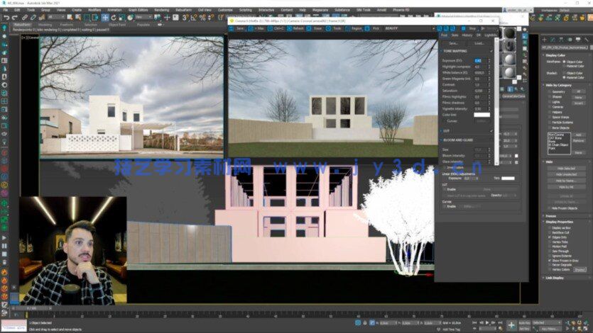 3dsmax建筑室内和室外可视化制作大师班视频教程(图9) 3dsmax建筑室内和室外可视化制作大师班视频教程(图9)
