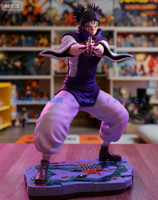 胀相Choso《咒术回战》动漫角色雕刻手办3D打印模型(图3)