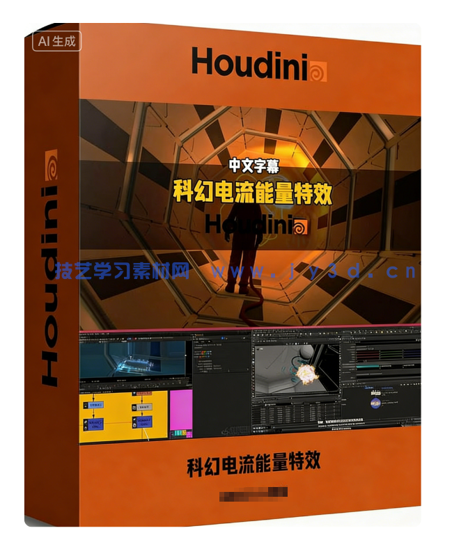 Houdini科幻环境电流与能量特效制作视频教程(图1) Houdini科幻环境电流与能量特效制作视频教程(图1)